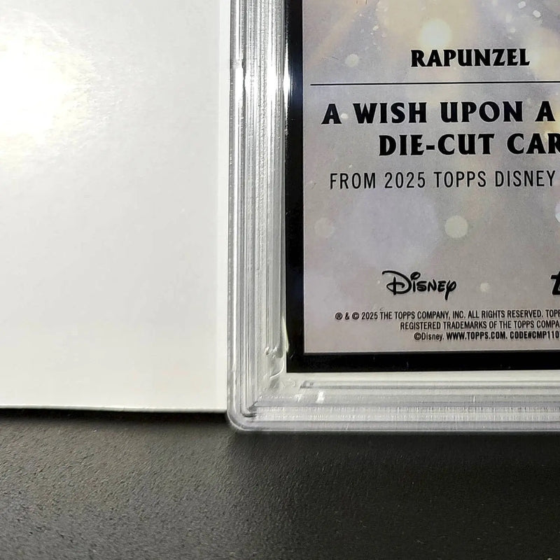 Rapunzel 2025 Topps Chrome Disney #W-16 Wish Upon A Star Die Cut Tangled PSA 9
