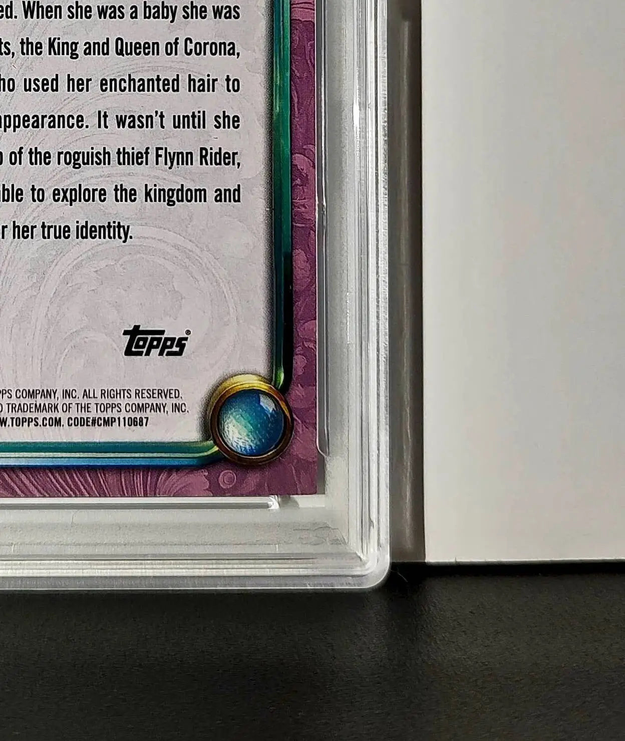 Rapunzel 2025 Topps Disney Cartoon Princess #160 Card Tangled PSA 8
