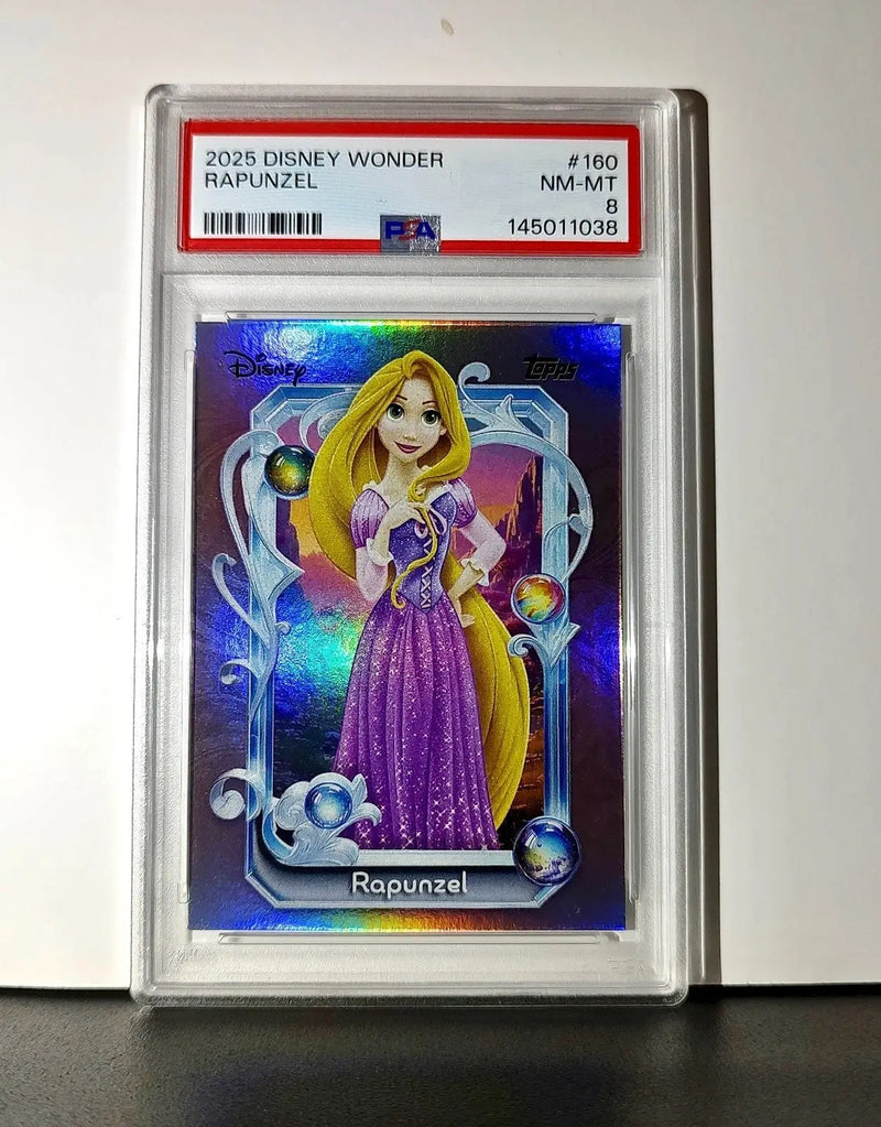 Rapunzel 2025 Topps Disney Cartoon Princess #160 Card Tangled PSA 8 - Non-Sports Card Single