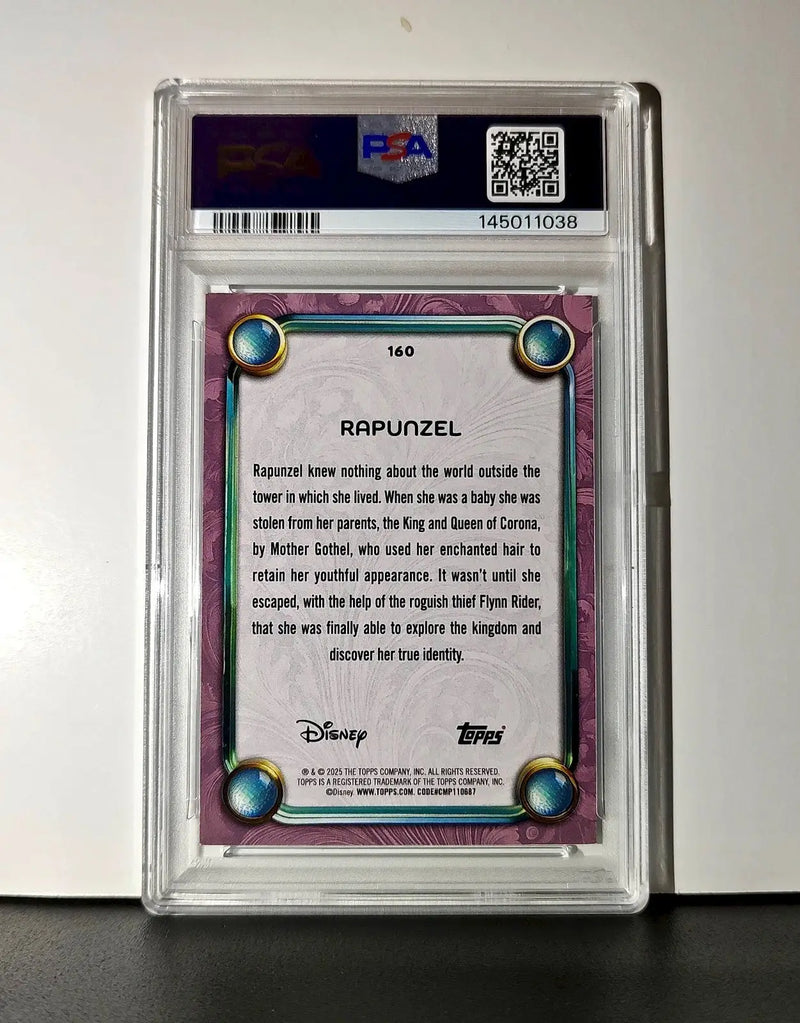 Rapunzel 2025 Topps Disney Cartoon Princess #160 Card Tangled PSA 8 - Non-Sports Card Single