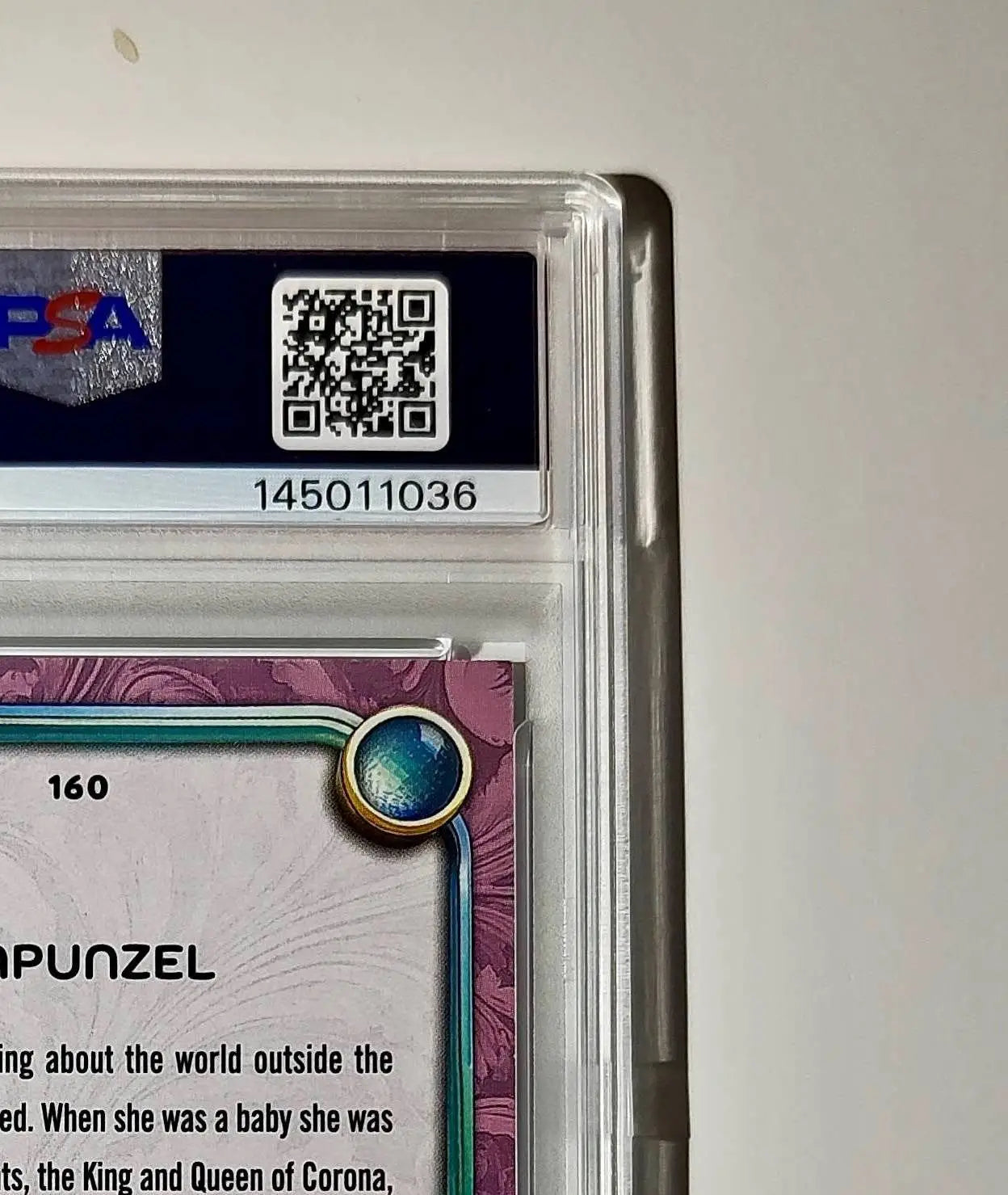 Rapunzel 2025 Topps Disney Cartoon Princess #160 Card Tangled PSA 9 MT - Non-Sports Card Single
