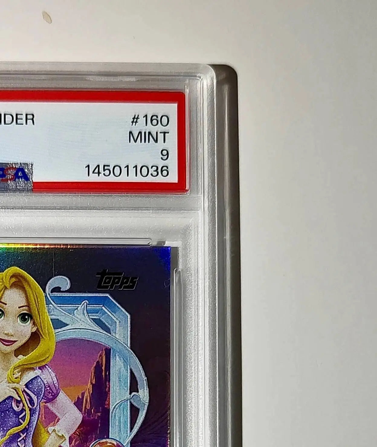 Rapunzel 2025 Topps Disney Cartoon Princess #160 Card Tangled PSA 9 MT - Non-Sports Card Single