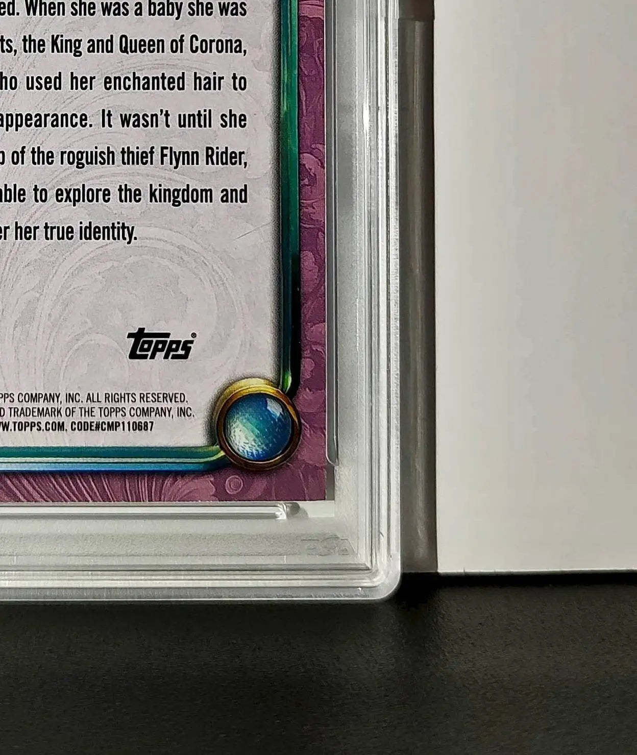 Rapunzel 2025 Topps Disney Cartoon Princess #160 Card Tangled PSA 9 MT - Non-Sports Card Single