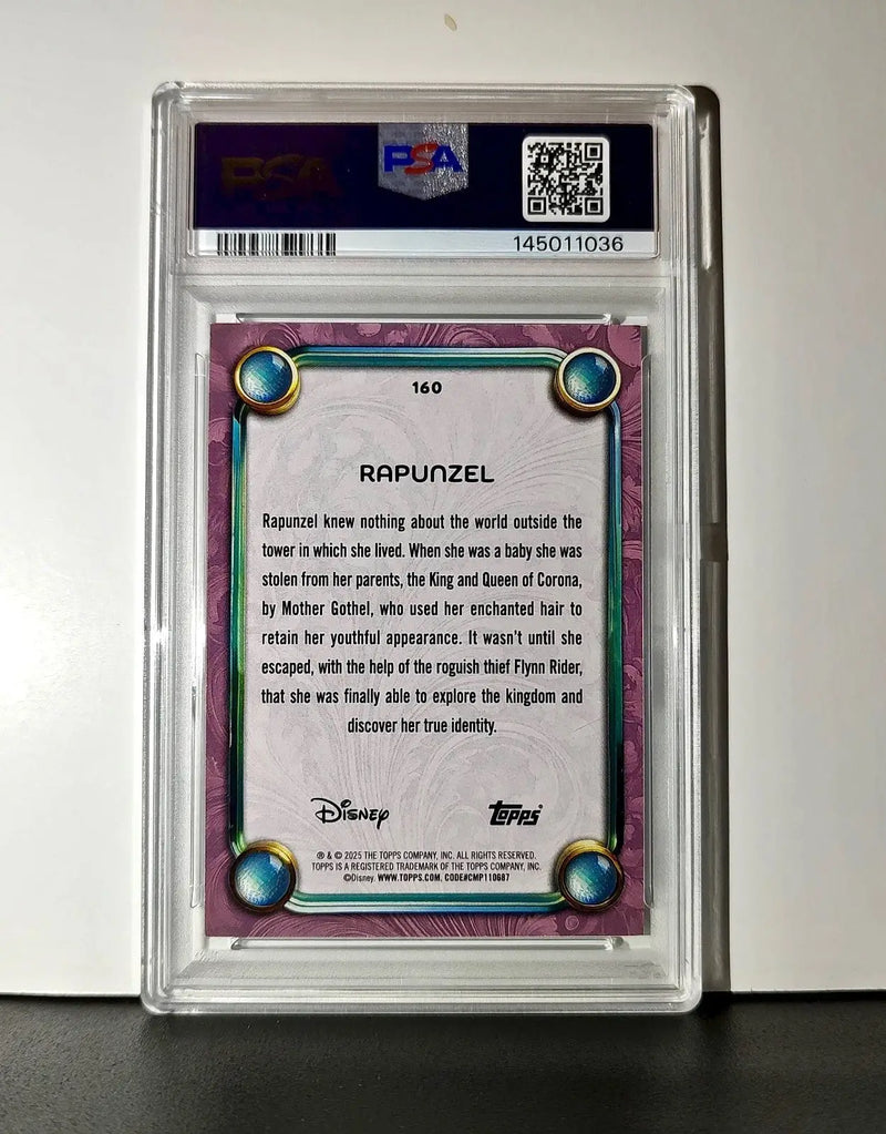 Rapunzel 2025 Topps Disney Cartoon Princess #160 Card Tangled PSA 9 MT - Non-Sports Card Single