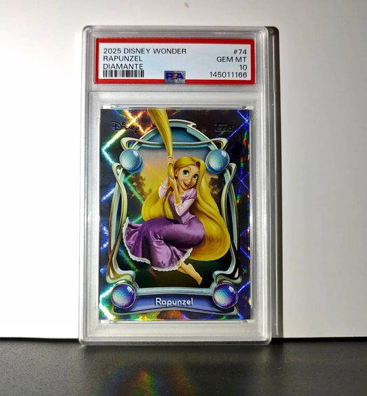 Rapunzel 2025 Topps Disney Wonder #74 Winter Variant Card Tangled PSA 10 - Non-Sports Card Single