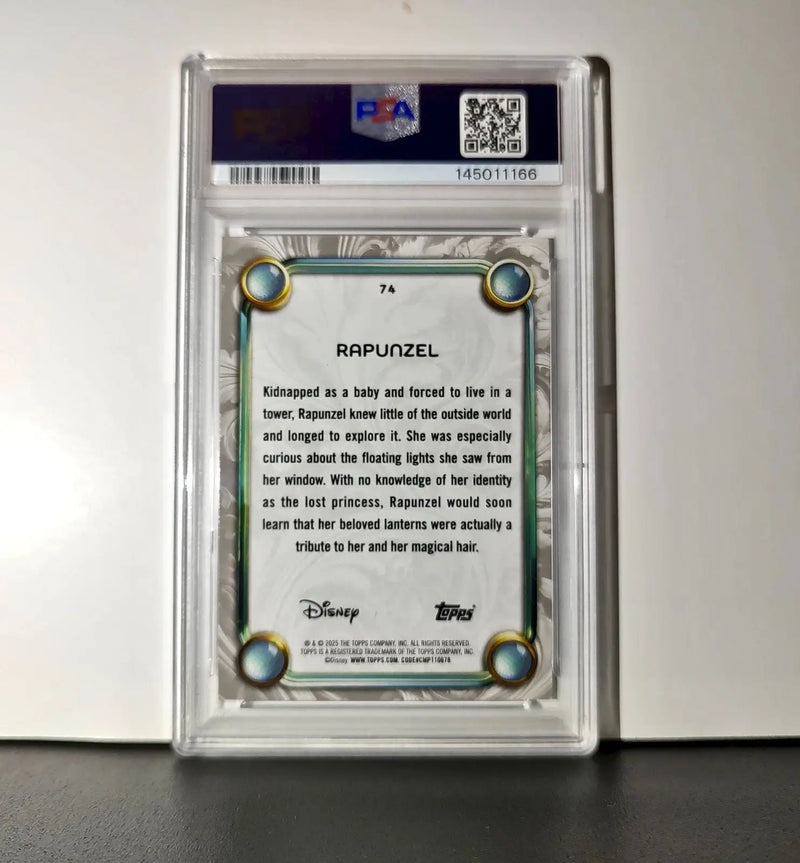Rapunzel 2025 Topps Disney Wonder #74 Winter Variant Card Tangled PSA 10 - Non-Sports Card Single