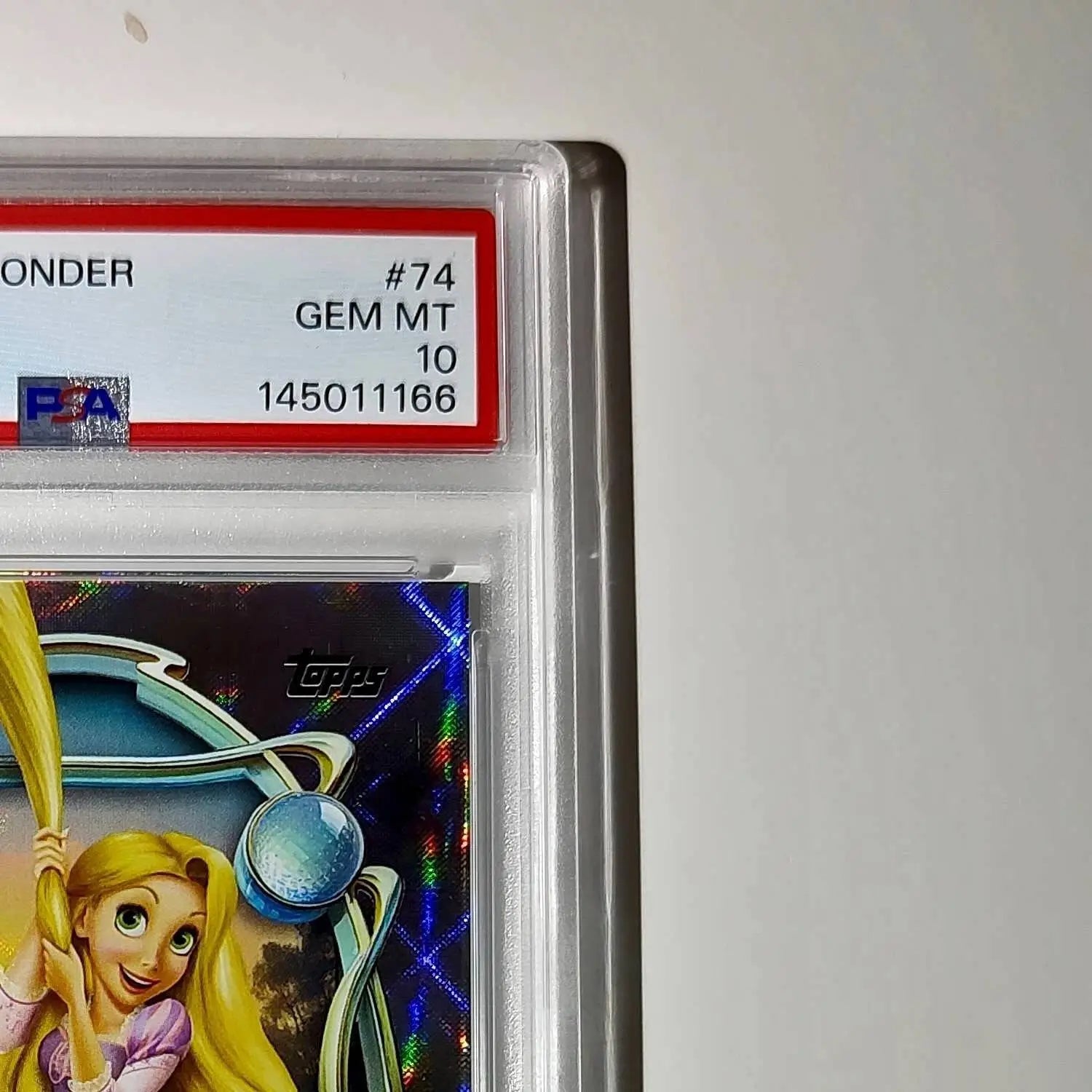 Rapunzel 2025 Topps Disney Wonder #74 Winter Variant Card Tangled PSA 10 - Non-Sports Card Single