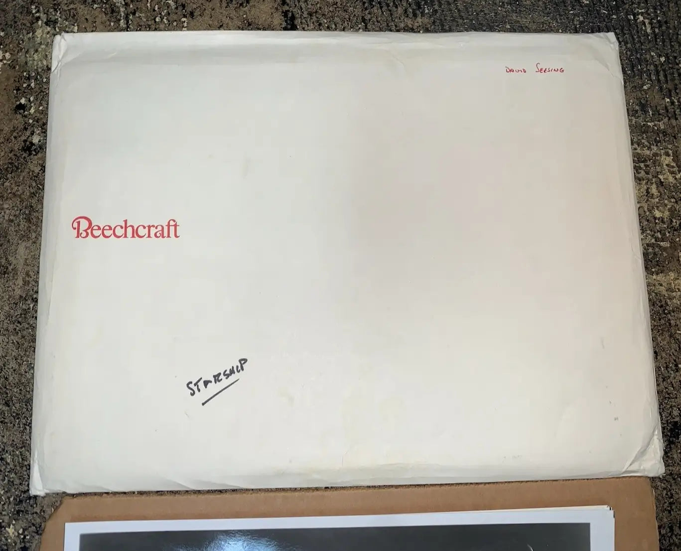 RARE 1983 Beechcraft Starship 1 Airplane Press Release Promo Kit Photo Specs + Other