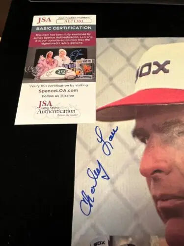 Signed Charley Lau baseball photo with authentication for Chicago White Sox fans