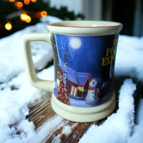 *Rare Snowman -The Polar Express Believe 3D Large Coffee Mug Hot Chocolate Cup T - Entertainment Memorabilia