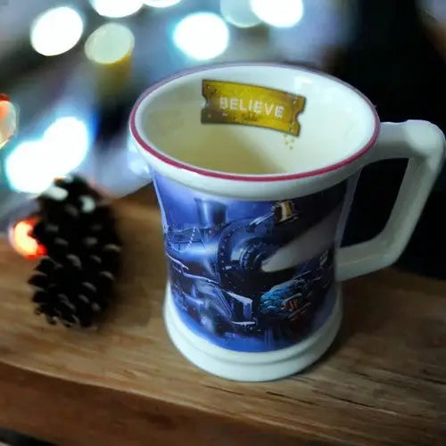 *Rare Snowman -The Polar Express Believe 3D Large Coffee Mug Hot Chocolate Cup T - Entertainment Memorabilia