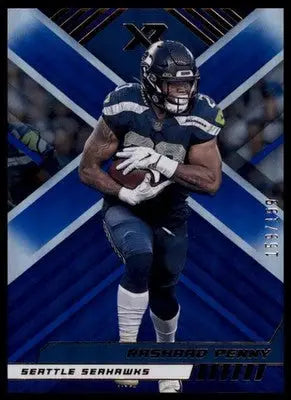 Rashaad Penny 2022 Panini XR Blue #/199 #52 Seattle Seahawks - Football Card Single