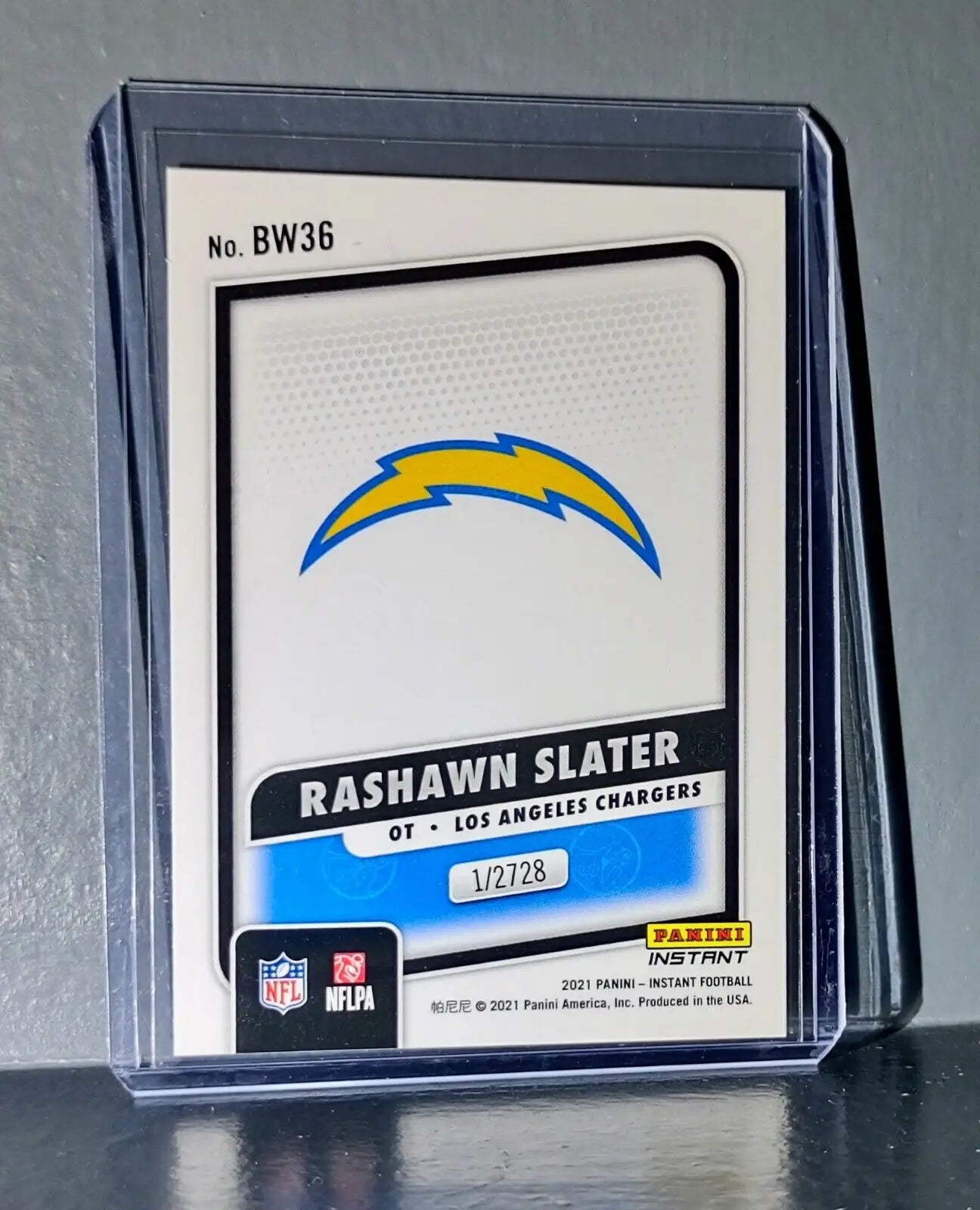 Rashawn Slater 2021 Panini NFL Black and White Rookies #36 Card 1/2728 - Football Card Single