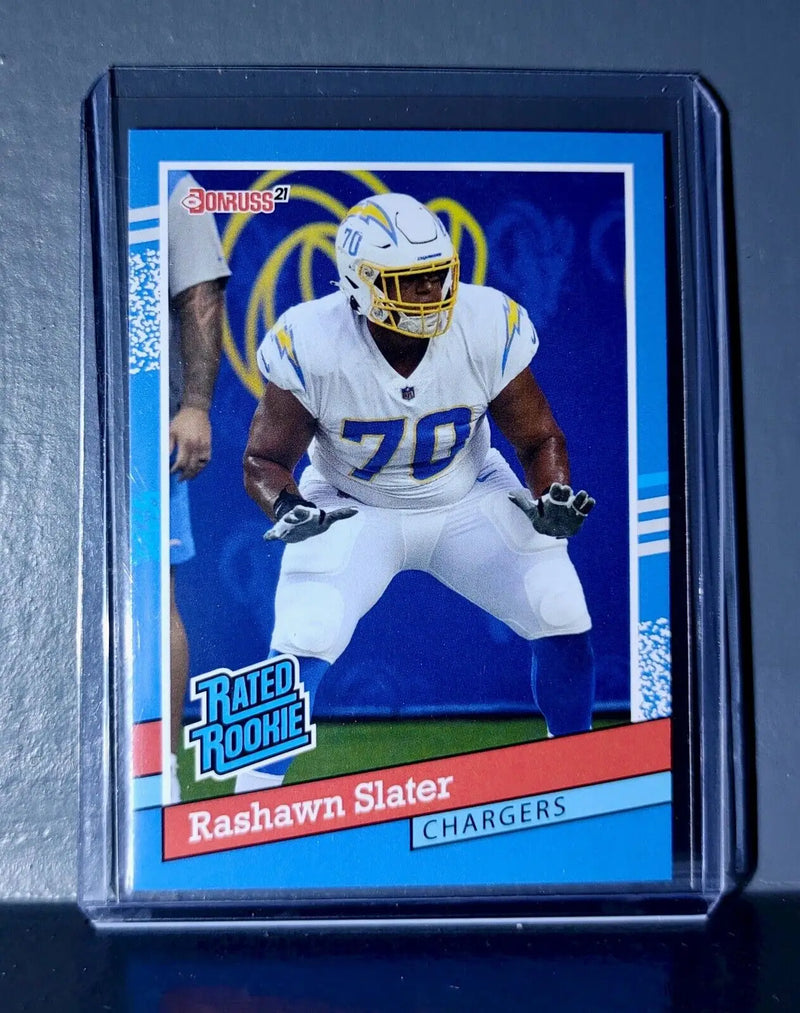Rashawn Slater 2021 Panini NFL Rated Rookie Retro #36 Rookie Card 1/2231 - Football Card Single