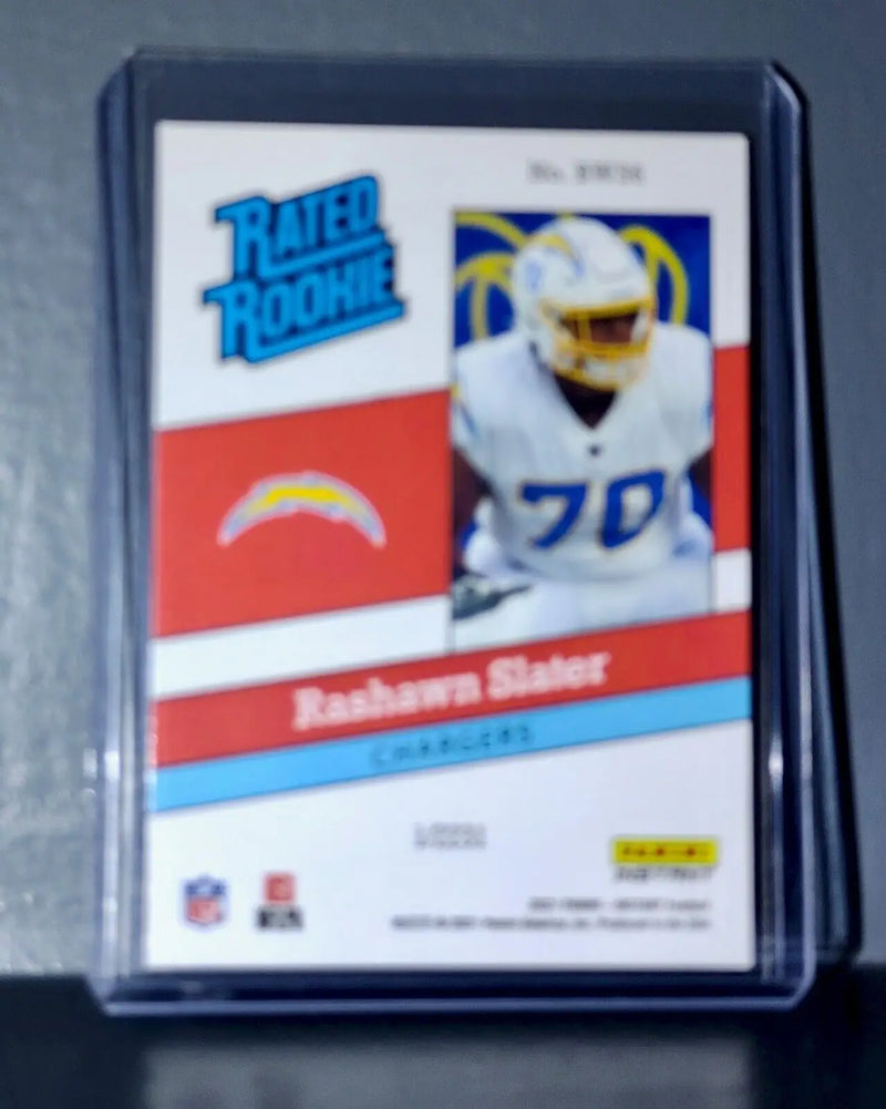 Rashawn Slater 2021 Panini NFL Rated Rookie Retro #36 Rookie Card 1/2231 - Football Card Single