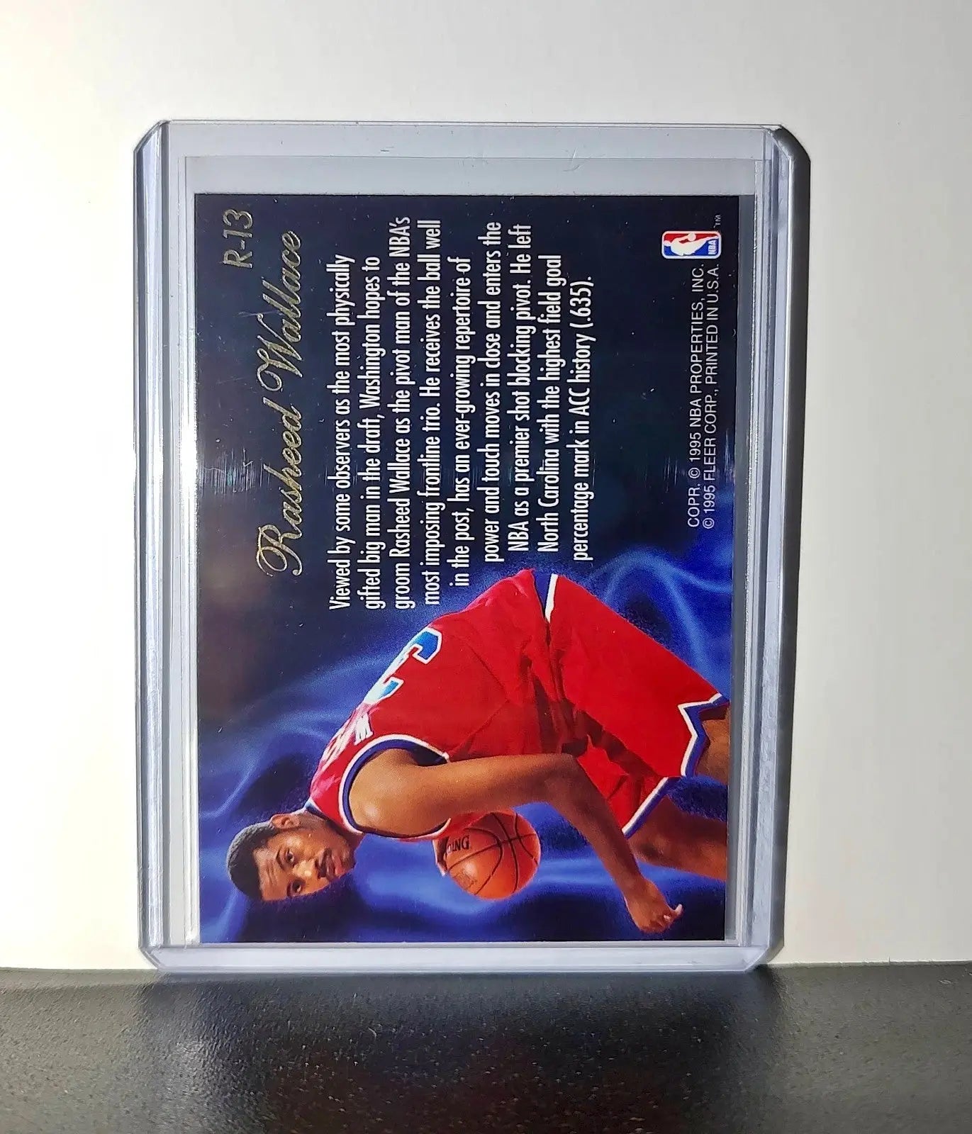 Rasheed Wallace Rookie 1995-96 Flair NBA #R-13 Class of ’95 - Basketball Card Single