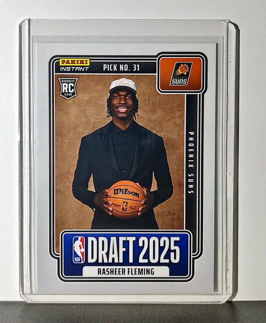 Rasheer Fleming Rookie 2025-26 Panini NBA #27 Draft Night Card Phoenix Suns - Basketball Card Single