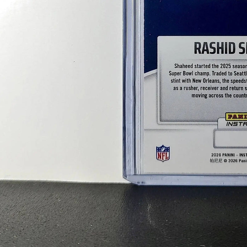 Rashid Shaheed 2026 Panini NFL Super Bowl LIX Champions #8 Card Seattle Seahawks - Football Card Single