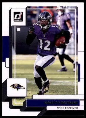 Rashod Bateman 2022 Donruss #186 Baltimore Ravens - Football Card Single