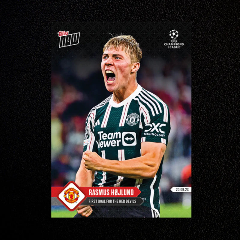 Rasmus Højlund First goal for the Red Devils UCL Topps Now #16 NM-MT - Other