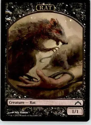 Rat Token - Gatecrash - 2 - MP Magic: The Gathering - Magic Card Single