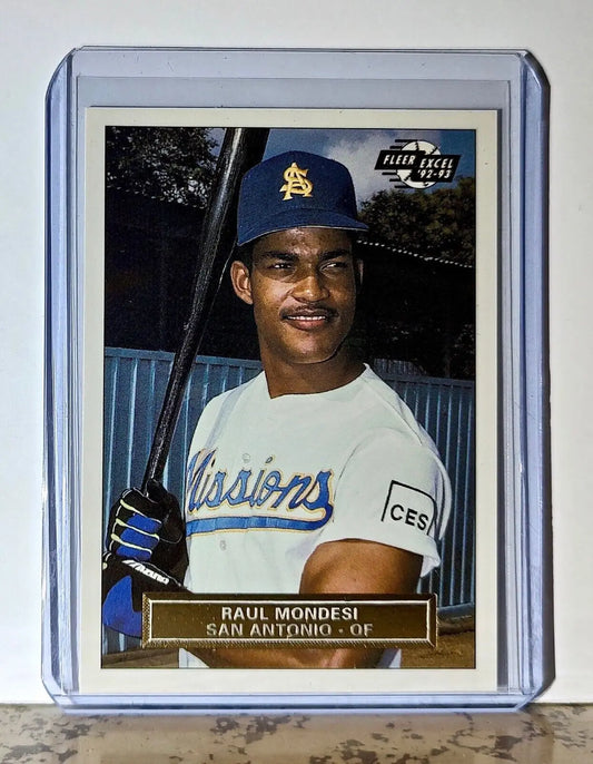 Raul Mondesi 1992-93 Fleer Excel MLB #53 Baseball Card San Antonio Missions - Baseball Card Single