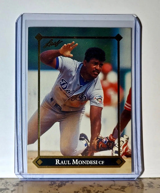 Raul Mondesi 1992 Leaf MLB #BC-16 Baseball Card Los Angeles Dodgers - Baseball Card Single
