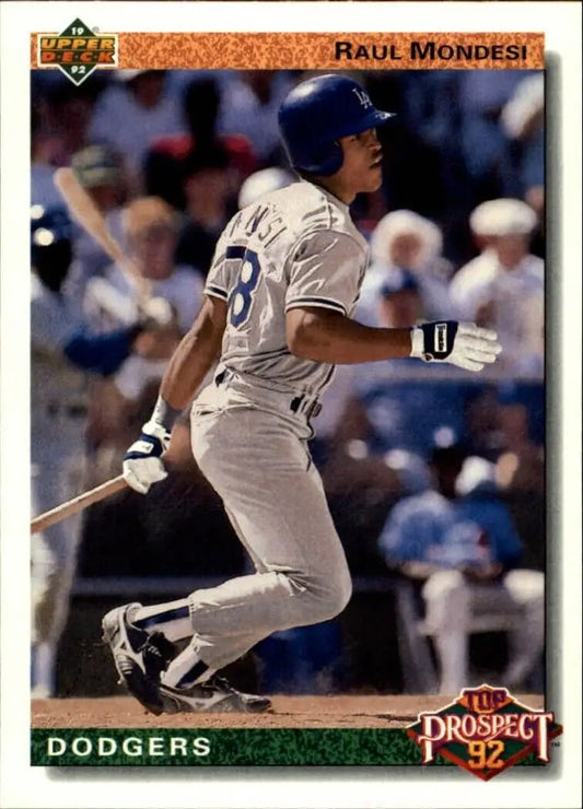 Raul Mondesi 1992 Upper Deck MLB #60 Baseball Card Los Angeles Dodgers - Baseball Card Single