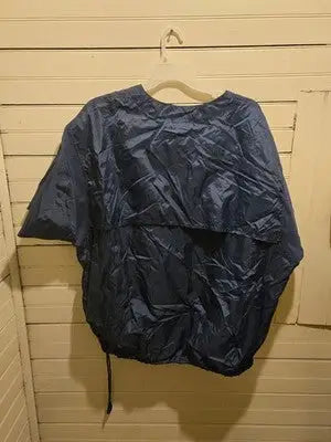 Rawlings Pullover Jacket Mens 3XL Yankees Navy Short Sleeve Windbreaker Logo - Apparel