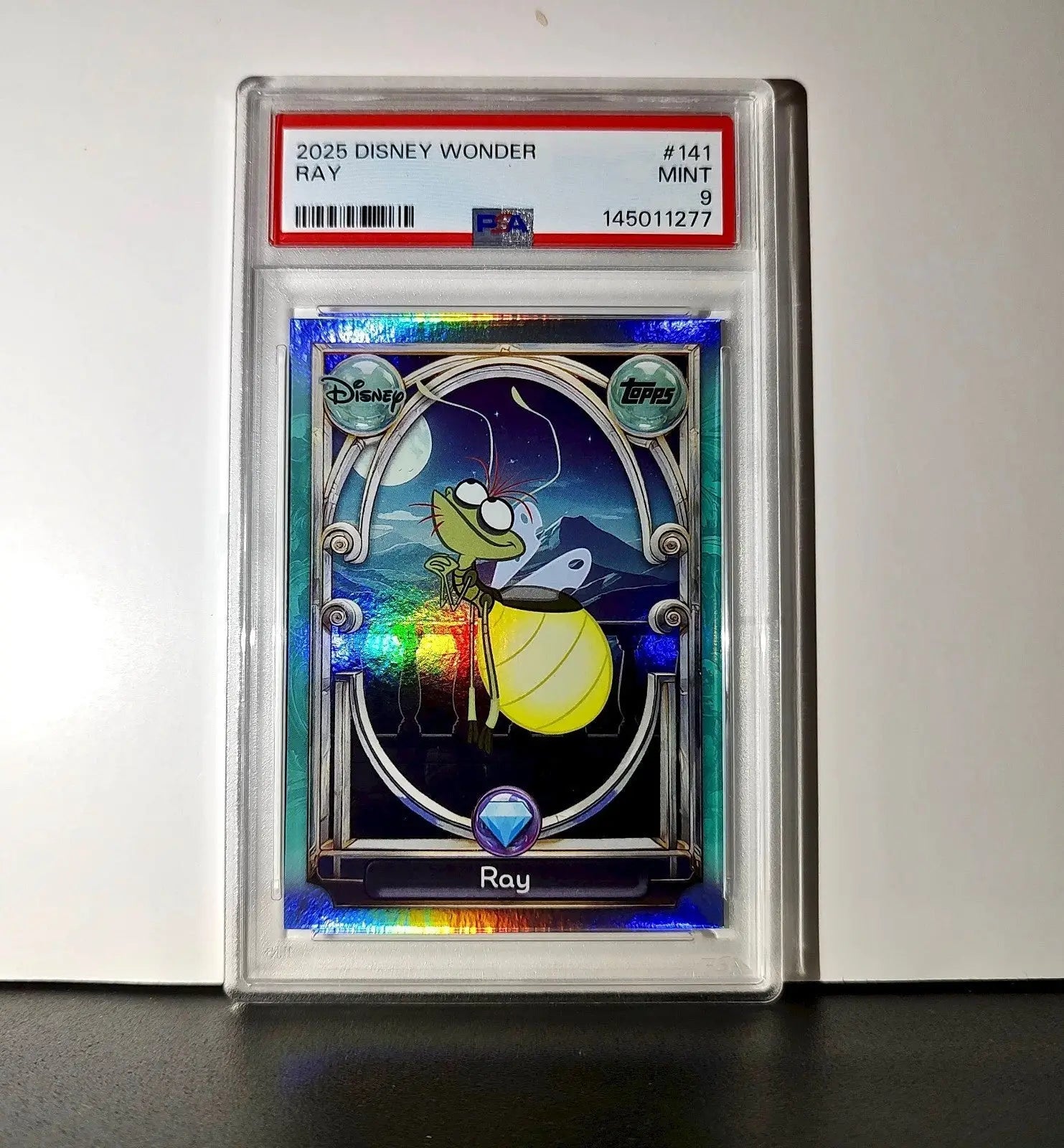 Ray 2025 Topps Disney Wonder #141 Diamond Card The Princess and the Frog PSA 9 - Non-Sports Card Single