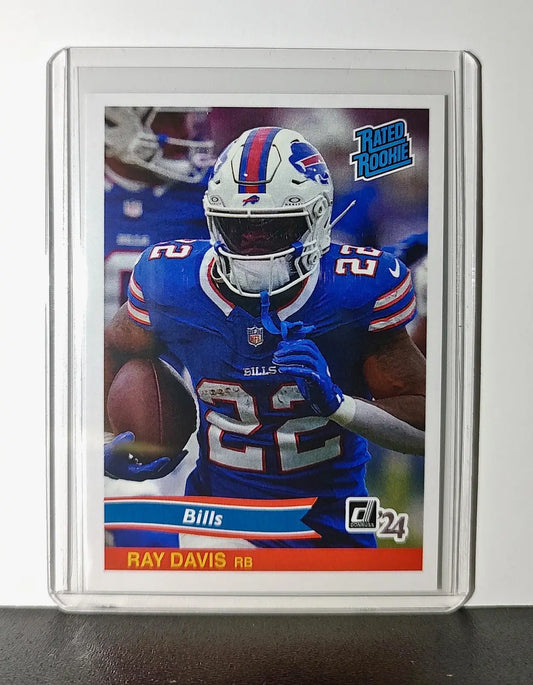 Ray Davis Rookie 2024 Panini Rated Rookie Retro NFL #10 Buffalo Bills 1 of 890 - Football Card Single