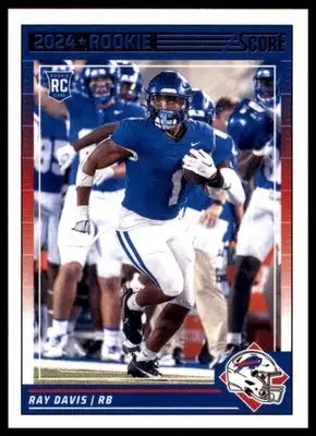 Ray Davis Rookie 2024 Score #392 Buffalo Bills - Football Card Single