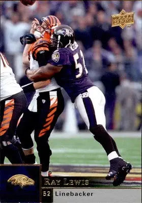 Ray Lewis - 2009 Upper Deck - #20 - Football - Football Card Single