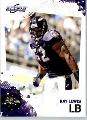 Ray Lewis - 2010 Score - #24 - Football - Football Card Single