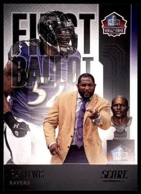 Ray Lewis 2022 Score First Ballot #FB-RL Baltimore Ravens