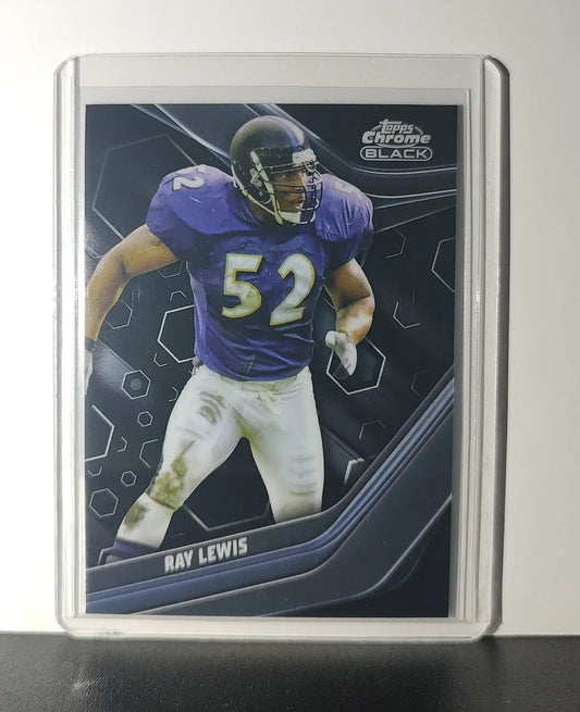 Ray Lewis 2023 Topps Chrome Black NFL #103 Card Baltimore Ravens - Football Card Single