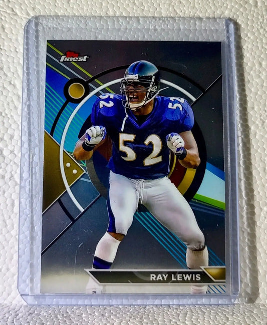 Ray Lewis 2023 Topps Finest NFL #153 Football Card Baltimore Ravens