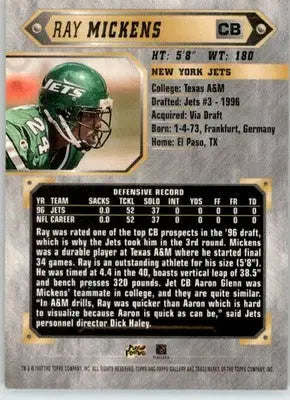 Ray Mickens - 1997 Topps Gallery - #42 - Football - Football Card Single