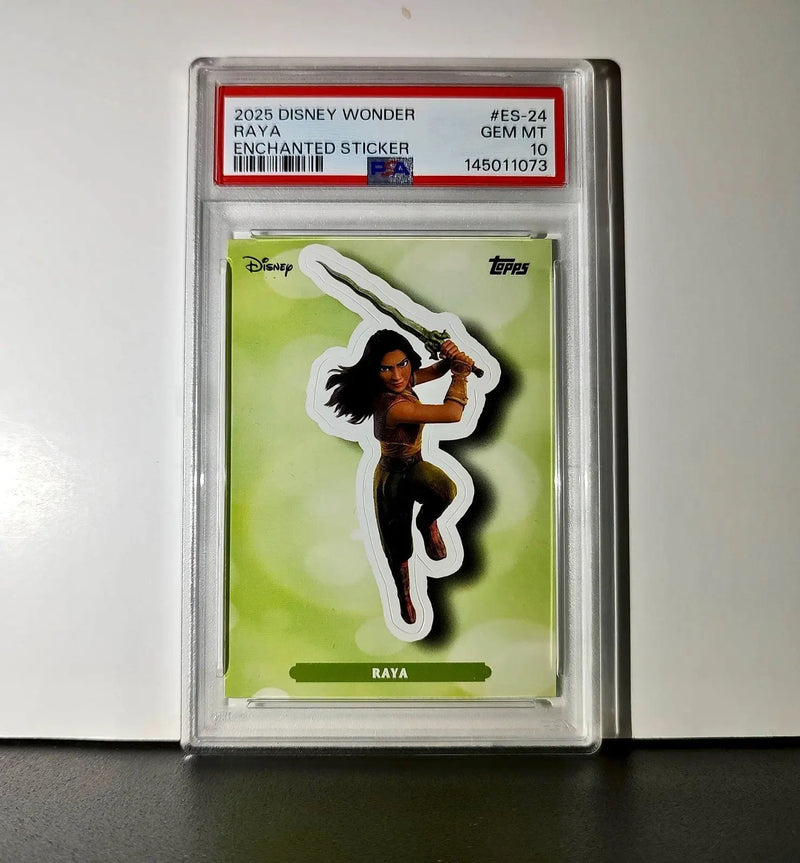 Raya 2025 Topps Disney #ES-24 Enchanted Sticker Card PSA 10 - Non-Sports Card Single