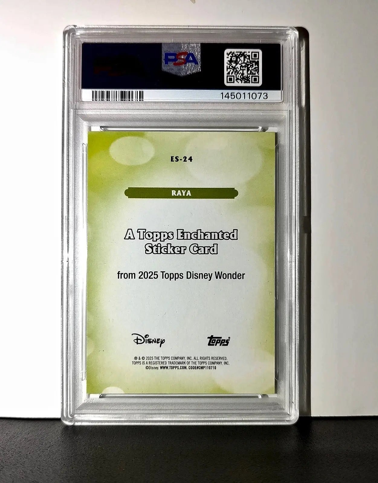 Raya 2025 Topps Disney #ES-24 Enchanted Sticker Card PSA 10 - Non-Sports Card Single