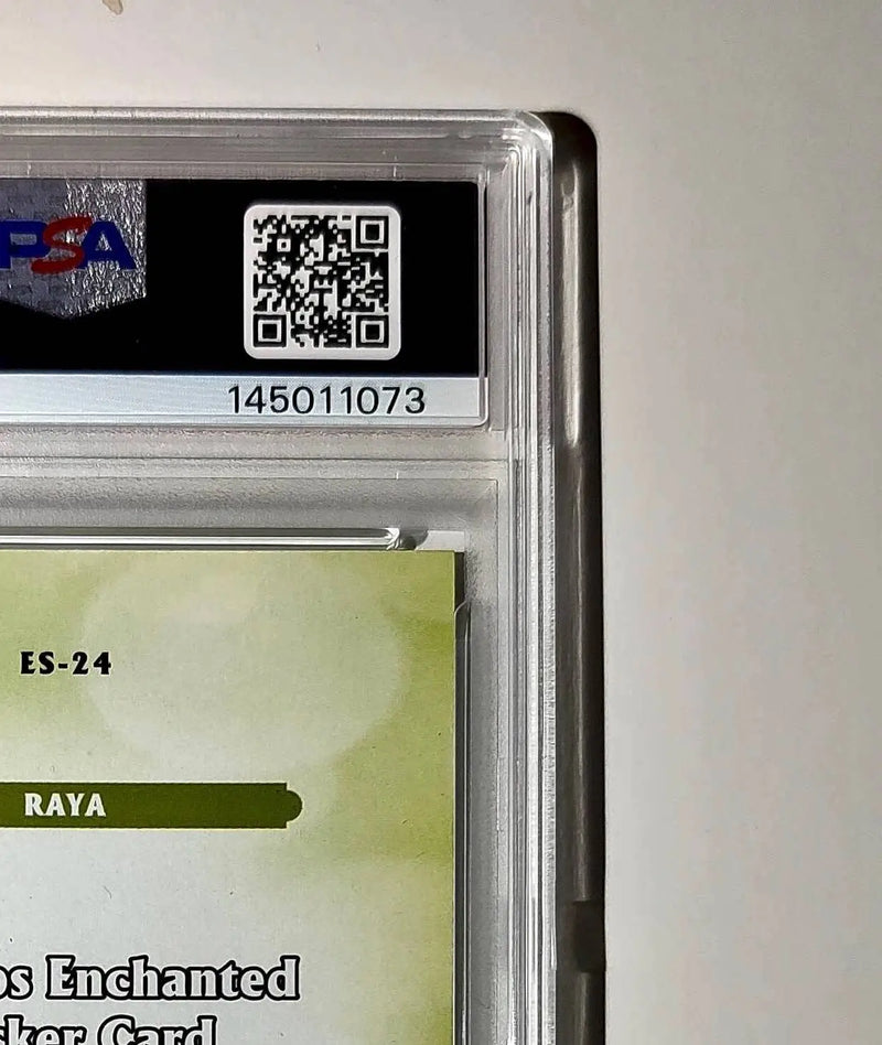 Raya 2025 Topps Disney #ES-24 Enchanted Sticker Card PSA 10 - Non-Sports Card Single
