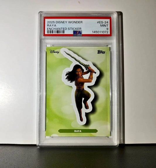 Raya 2025 Topps Disney #ES-24 Enchanted Sticker Card PSA 9 - Non-Sports Card Single