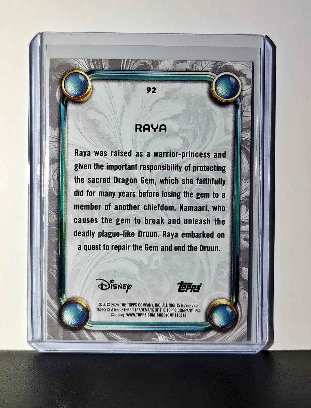 Raya 2025 Topps Disney Wonder #92 Card Raya and the Last Dragon - Non-Sports Card Single