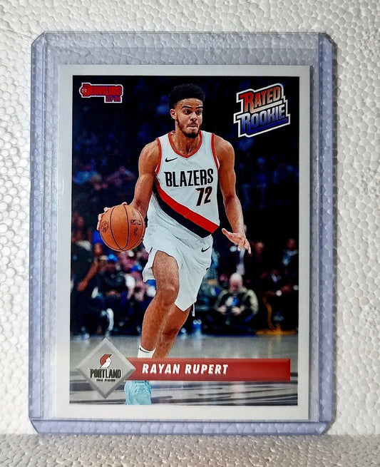 Rayan Rupert 2023-24 Panini NBA #31 Rated Rookie Retro Card Trail Blazers 1/715 - Basketball Card Single