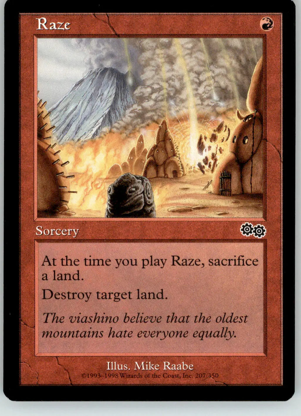 Raze - Urza’s Saga - 207 - MP Magic: The Gathering - Magic Card Single
