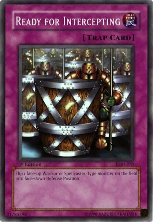 Ready for Intercepting - Legacy of Darkness - LOD-031 - 1st Edition HP Yu-Gi-Oh - Yu-Gi-Oh! Card Single