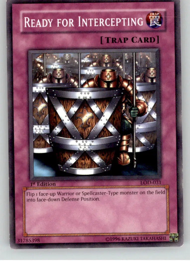 Ready for Intercepting - Legacy of Darkness - LOD-031 - 1st Edition HP Yu-Gi-Oh - Yu-Gi-Oh! Card Single