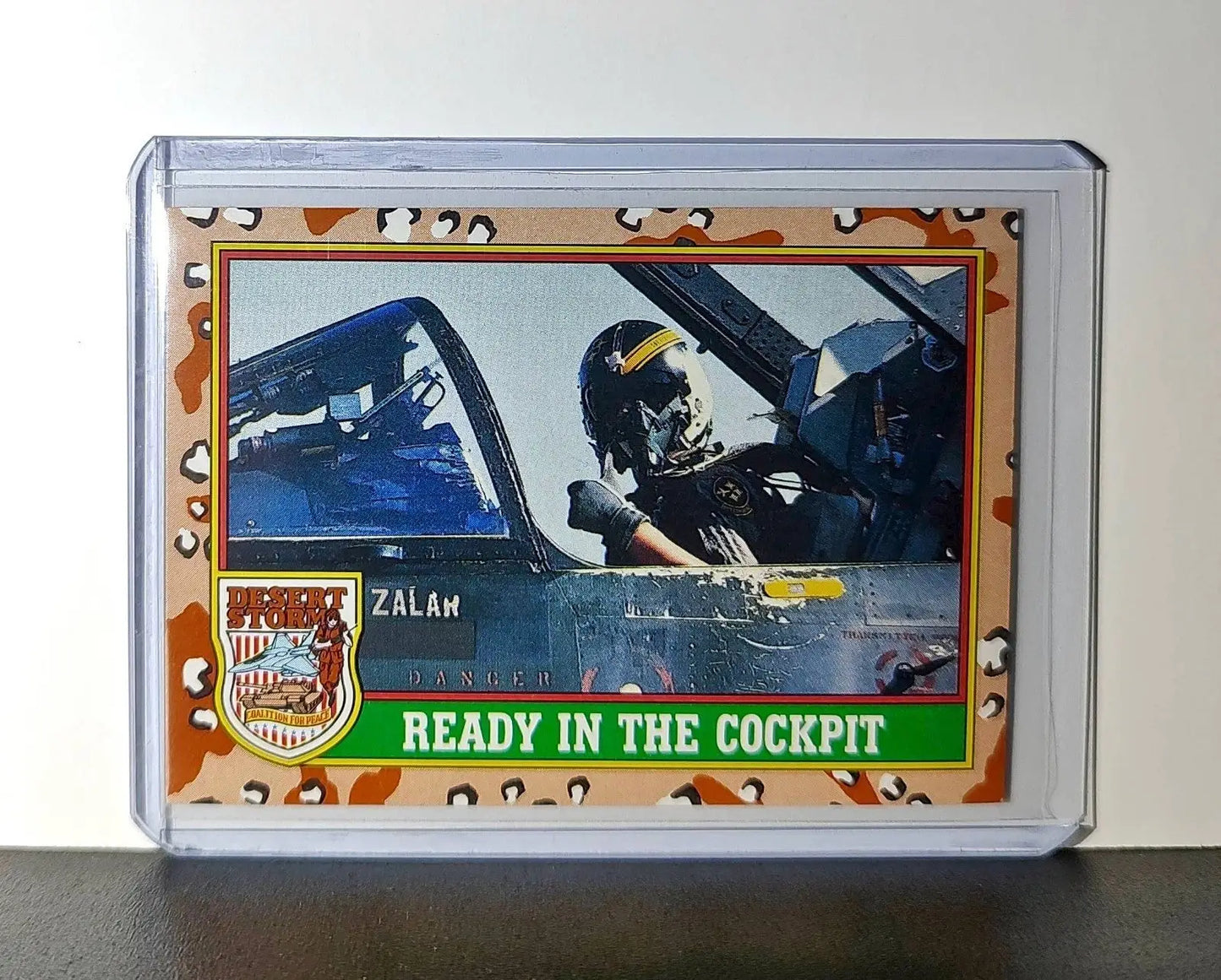Ready in the Cockpit 1991 Topps Desert Storm #75 Card - Non-Sports Card Single