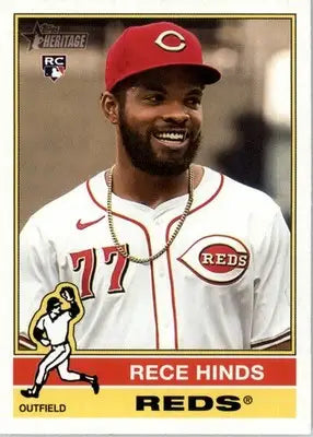 Rece Hinds - 2025 Topps Heritage - #211 - RC Baseball - Baseball Card Single