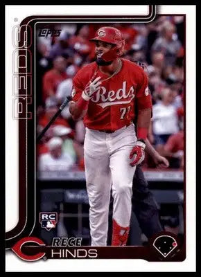 Rece Hinds Rookie 2025 Topps #217 Cincinnati Reds - Baseball Card Single